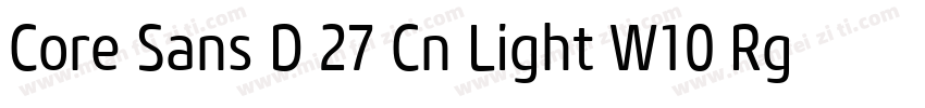 Core Sans D 27 Cn Light W10 Rg字体转换